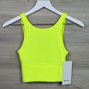 Lululemon Neon Yellow Ribbed Tank Top